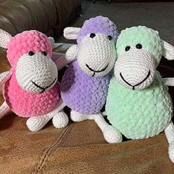 Himalaya Dolphin Baby Yarn Knitting Yarn 2 Skeins 264 Yards 2x100gram Super Bulky Baby Blanket Yarn (80303)