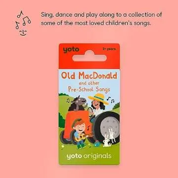 Yoto Old Macdonald & Other Pre-School Songs – Kids Musical Card for Use with Player & Mini All-in-...