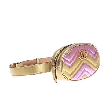 Gucci Marmont 2.0 Leather Belt Bag in Rose Pink Gold