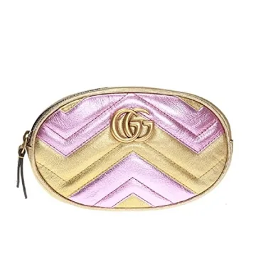 Gucci Marmont 2.0 Leather Belt Bag in Rose Pink Gold