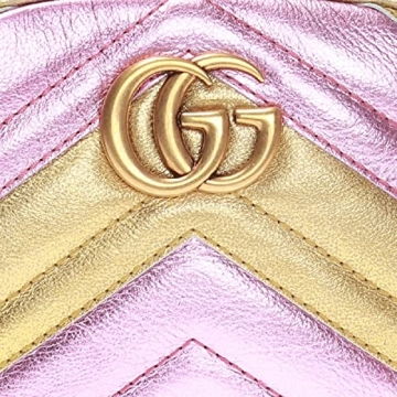 Gucci Marmont 2.0 Leather Belt Bag in Rose Pink Gold
