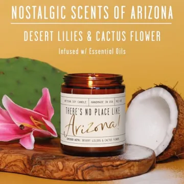 There's No Place Like Arizona Candle - 9oz Eco-Friendly Souvenir with Desert Scents