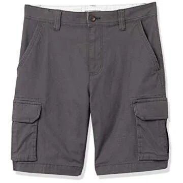 Amazon Essentials Men's 10” Lightweight Ripstop Stretch Cargo Short, Dark Grey, 40