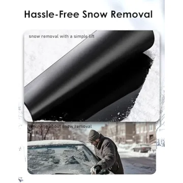 JUXMY Windshield Cover for Snow - Heavy Duty & Durable
