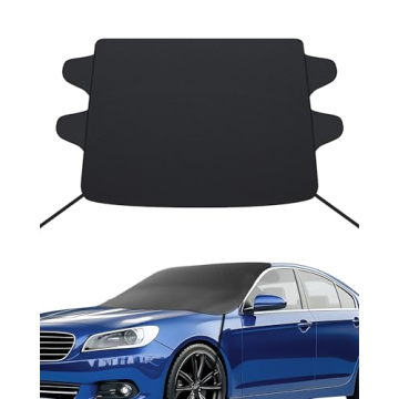 JUXMY Windshield Cover for Snow - Heavy Duty & Durable