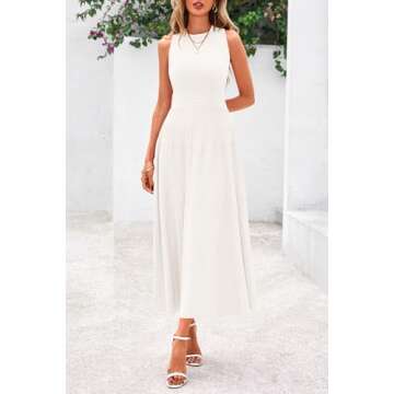 PRETTYGARDEN Stylish Spring Midi Dress for Women