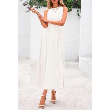PRETTYGARDEN Stylish Spring Midi Dress for Women