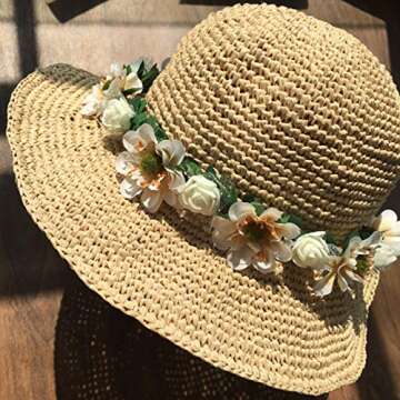 Nature's Cotton Raffia Fibre Summer Sun Hat & Accessory Kit - Dark Gray, 280m/306yds