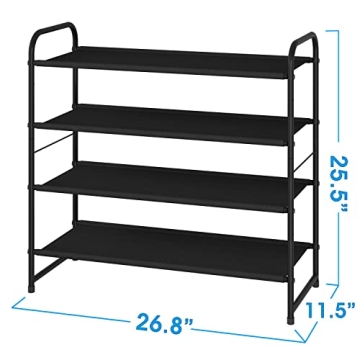 Simple Trending 4-Tier Shoe Rack for Organized Living