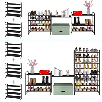 Simple Trending 4-Tier Shoe Rack for Organized Living