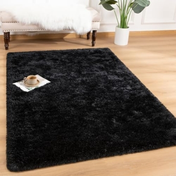 Andecor Soft Fluffy Bedroom Rugs, 4 x 6 Feet Indoor Shaggy Plush Area Rug for Boys Girls Kids Baby C...