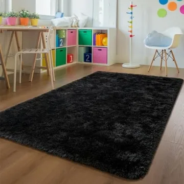 Andecor Soft Fluffy Bedroom Rug for Cozy Home Decor