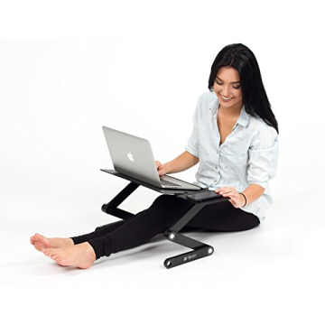 Adjustable Portable Aluminum Laptop Desk with Cooling Fans