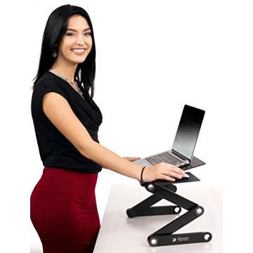 Adjustable Portable Aluminum Laptop Desk with Cooling Fans