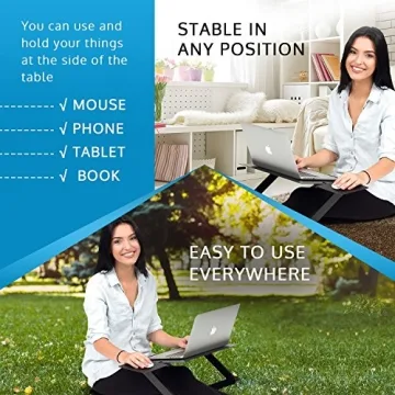 Adjustable Portable Aluminum Laptop Desk with Cooling Fans