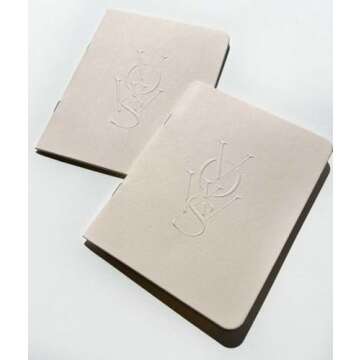 Embossed Vow Books: Handmade Modern Keepsakes for Couples