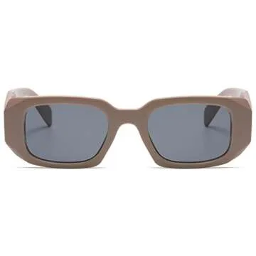 Stylish Verfimaci Rectangle Sunglasses with UV Protection