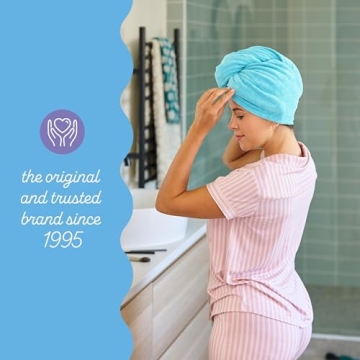 Turbie Twist Microfiber Hair Towel Wrap 2-Pack for All Hair Types