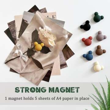 Charming 16 Pcs Mickey Mouse Colorful Magnets for Decorating