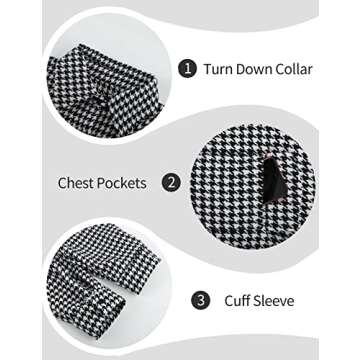 Arssm Plaid Shacket Women Long Sleeve Oversized Casual Top