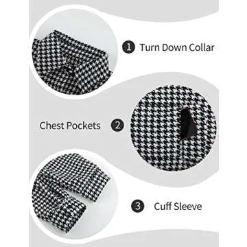 Arssm Plaid Shacket Women Long Sleeve Oversized Casual Top