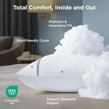 Bedsure Queen Size Hotel Pillows - Soft & Supportive Set