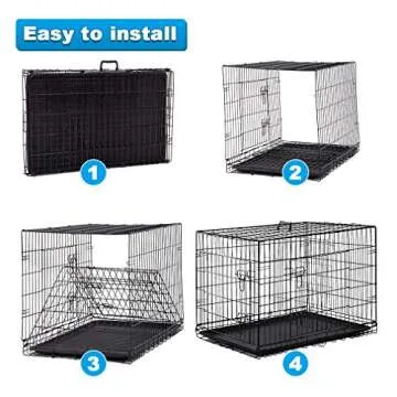 BestPet 36" Dog Crate for Medium Small Dogs - Portable & Safe