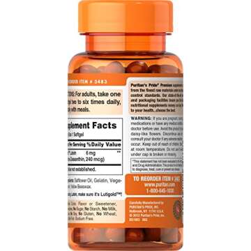 Puritan's Pride Lutein with Zeaxanthin for Eye Health