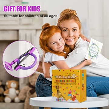 Chridark Ankle Skip Ball with LED Flash Wheel for Kids