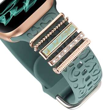 Boho Turquoise Decorative Rings for Smartwatches