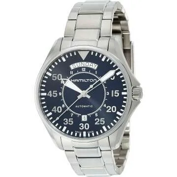 Hamilton Khaki Aviation Silver-Toned Automatic Dress Watch