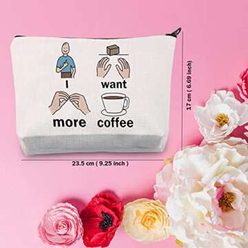 TSOTMO SLP Gift Speech Therapist Gift Speech Language Pathologist Zipper Pouch SLP Survival Kit Bag ...