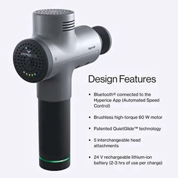 Hypervolt Bluetooth Massage Gun with Quiet Glide Technology