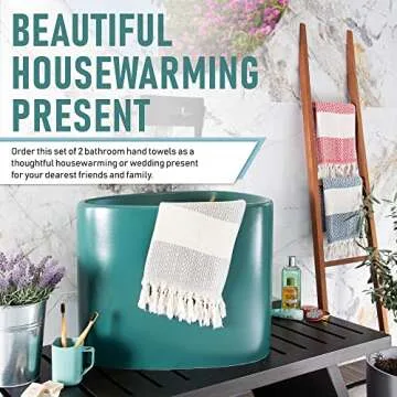 Rumi&Shams Turkish Cotton Hand Towels – Stylish & Absorbent