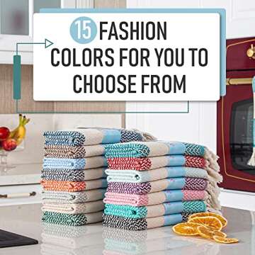 Rumi&Shams Turkish Hand Towels for Bathroom | 2 pcs Bathroom Hand Towels | 100% Cotton Decorative Kitchen Towels | 16x35 Boho Hand Towels | Oeko-Tex Certified Gray Hand Towels