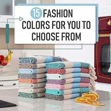 Rumi&Shams Turkish Cotton Hand Towels – Stylish & Absorbent