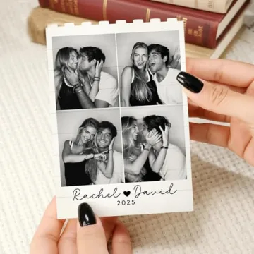 Love Signal Personalized Photo Block for Couples