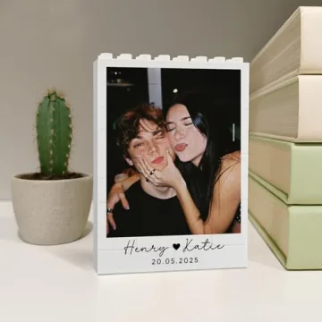 Love Signal Personalized Photo Block for Couples