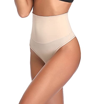 JOYSHAPER High Waist Shapewear Thong for Women Tummy Control Underwear Body Shaper Thong Waist Cinch...