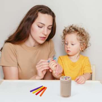 YHHYTOY Montessori Toys for 1+ Year Old, Toddler 18 Month Old Toys Color Sorting Preschool Learning Activities, Fine Motor Skills Sensory Toys for Toddlers 1-3, 1 2 3 Year Old Girl Boy Baby Gifts