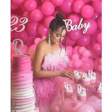 Pink Balloons Metallic Pink Balloon, 60Pcs 12Inch Chrome Pink Balloons Deep Light Pink Balloons Pearl Pink Balloons Hot Pink Latex Balloons for Birthday Wedding Baby Shower Party Decoration