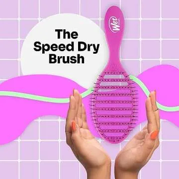 Wet Brush Speed Dry Hair Brush, Purple - Vented Design and Ultra Soft HeatFlex Bristles Are Blow Dry...