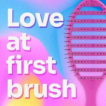 Wet Brush Speed Dry Hair Brush, Purple - Vented Design and Ultra Soft HeatFlex Bristles Are Blow Dry Safe With Ergonomic Handle Manages Tangle and Uncontrollable Hair - Pain-Free Hair Accessories