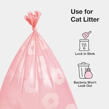 VETRESKA Dog Poop Bags with Dispenser, Lavender Scented, Guaranteed Leak Proof and Extra Thick Pet Waste Bags for Walking Dog and Cats Litter, 1 Bag Holder and 105 Bags (7 Refill Rolls)