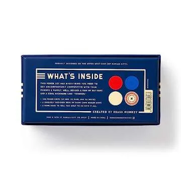 Brass Monkey Poker Starter Game Set with 100 Chips and Cards