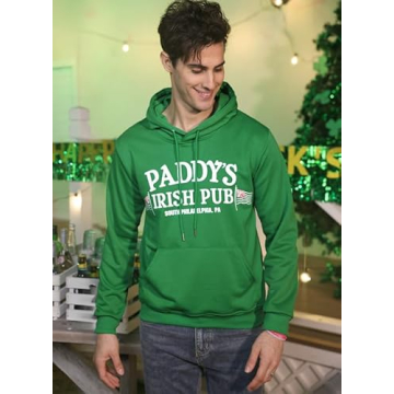 Arvilhill Men's Comfortable St. Patrick's Day Hoodie