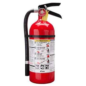 Kidde Pro 210 2A:10-B:C Fire Extinguisher, Rechargeable, Multi-Purpose for Home & Office, 4 lbs., Mo...