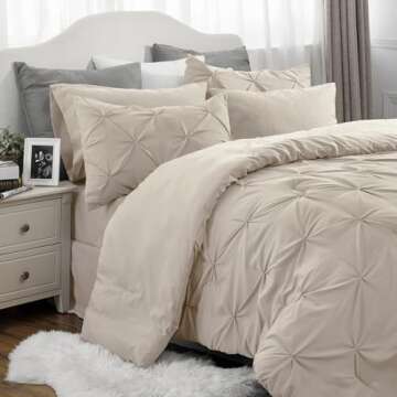 Explore Bedsure California King 7-Piece Comforter Set