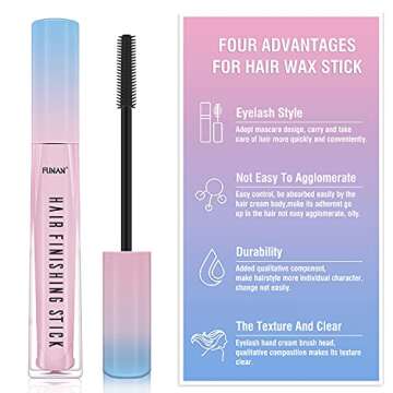 FUNAN Hair Feel Finishing Stick for Small Broken Hair, Stick, Gel Wax Women Naturally Refreshing