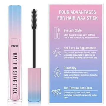 FUNAN Hair Feel Finishing Stick for Small Broken Hair, Stick, Gel Wax Women Naturally Refreshing